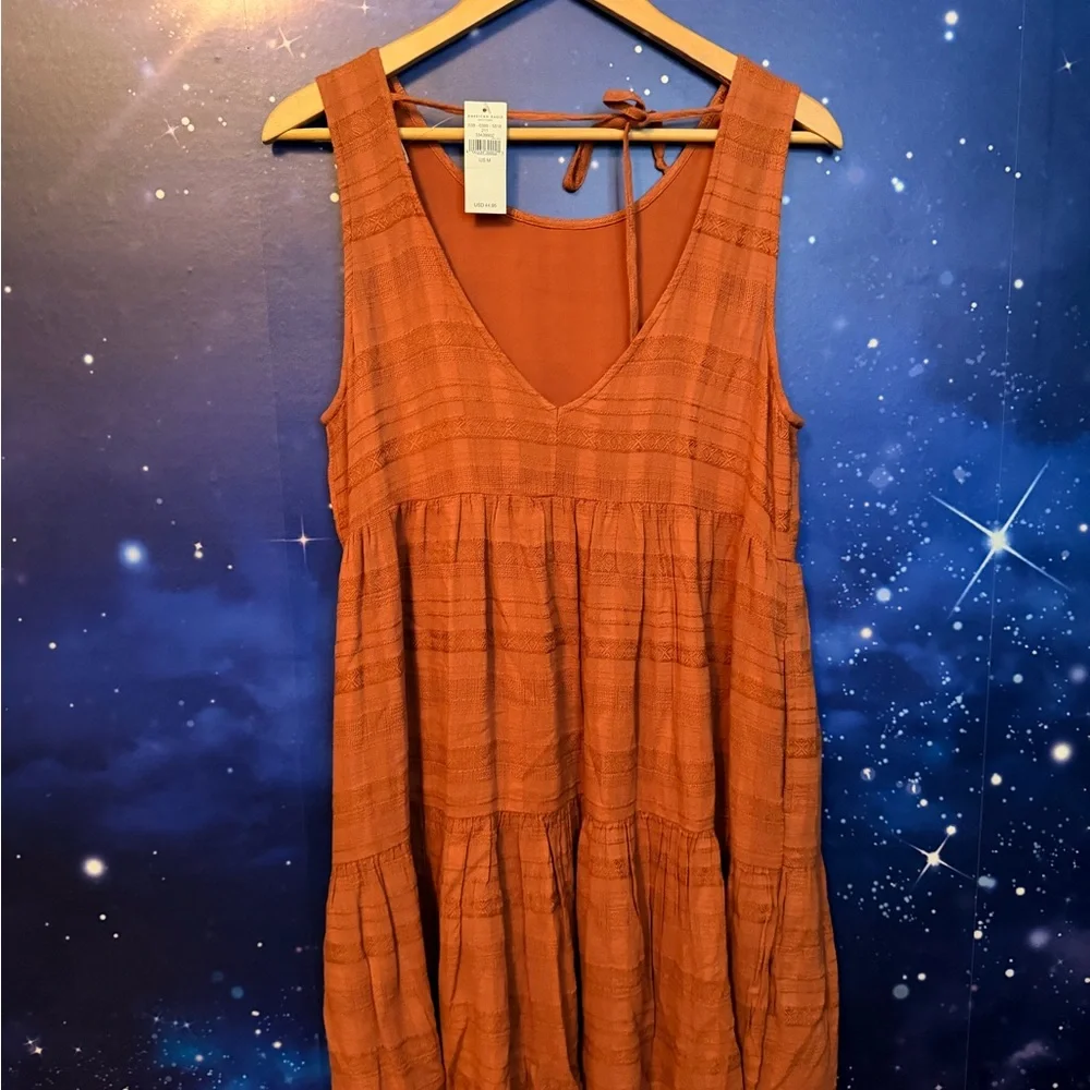 American Eagle Outfitters Terracotta Midi Dress - Picture 2 of 4